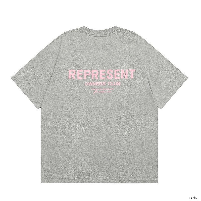Represent Gray Style 868 Owners Club T-Shirt Layered Outfit Logo