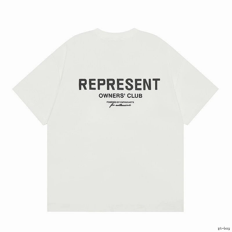 Represent White Style 801 Owners Club T-Shirt Color Pop Logo