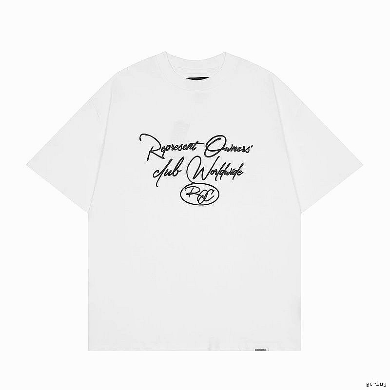 Represent White Style 805 Owners Club T-Shirt Clean Colorway Logo