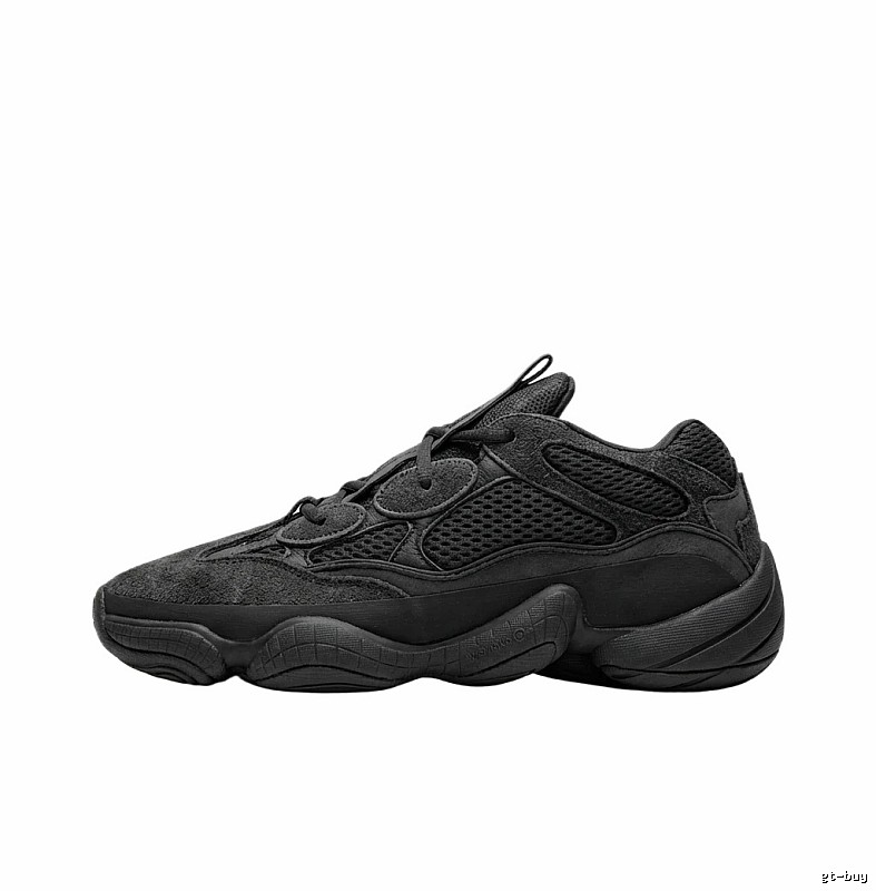 Retro - style black Yeezy 700 shoes