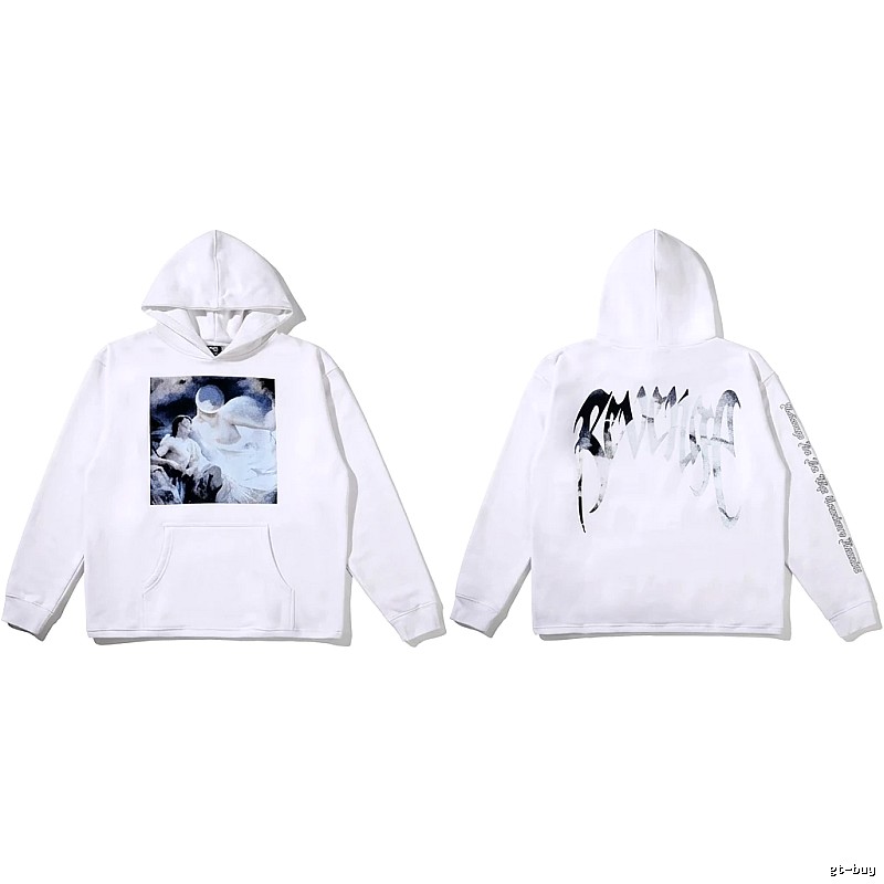 Revenge dark style white hoodie