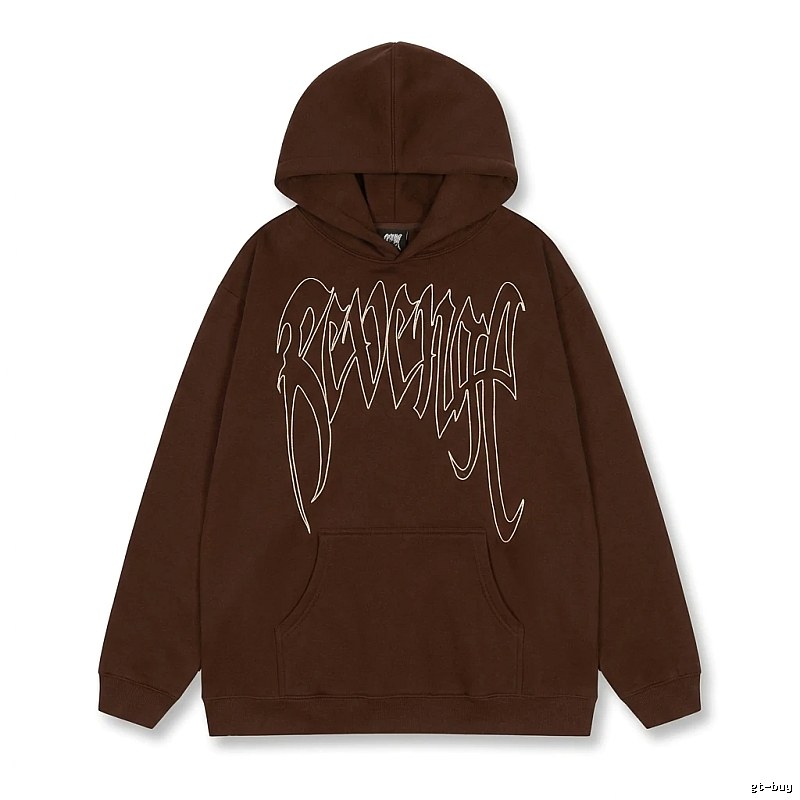 Revenge Gothic Style Dark Coffee Hoodie