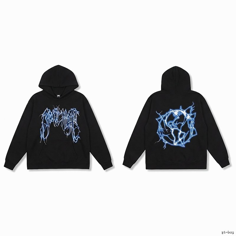 Revenge Lightning Wind Black Hoodie