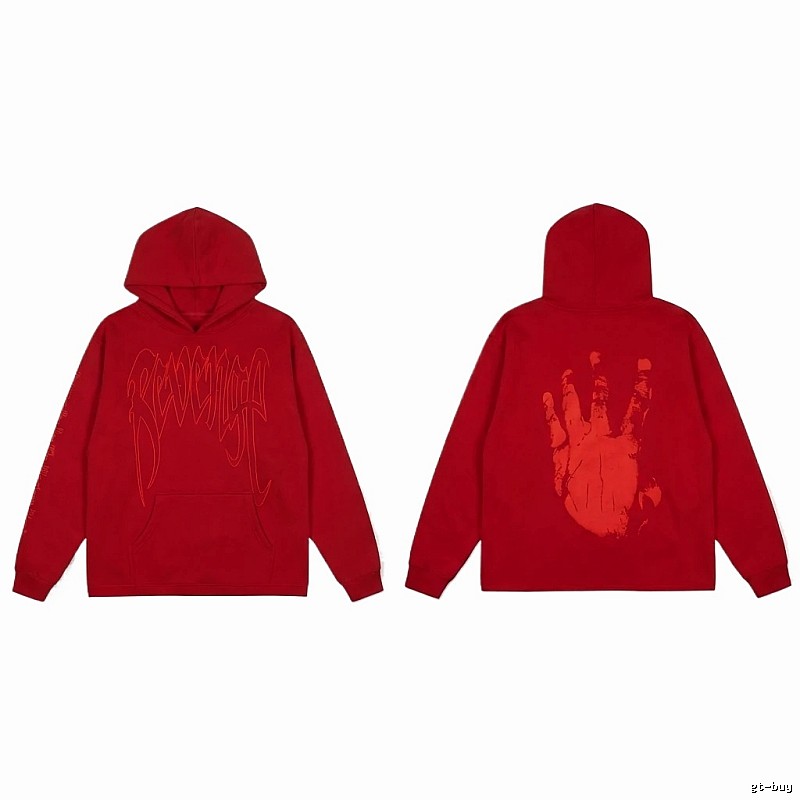 Revenge trendy and cool style red hoodie