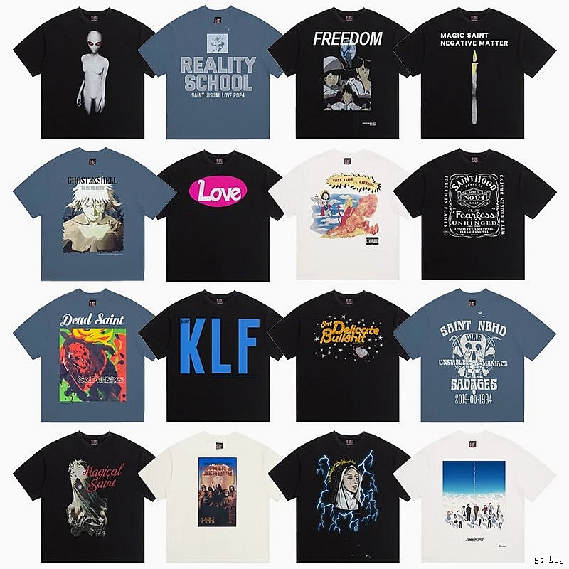 SAINT Trendy Brand Street Style Printed Multi-color T-shirt