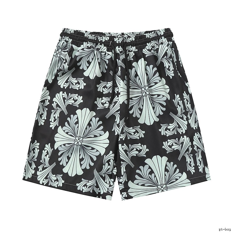 Shorts Styling Black Floral Button Shirt Resort Wear