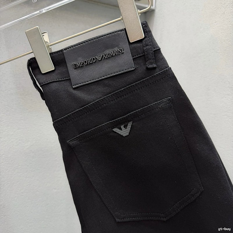 Signature Edit Emporio Armani Slim Jeans - Black