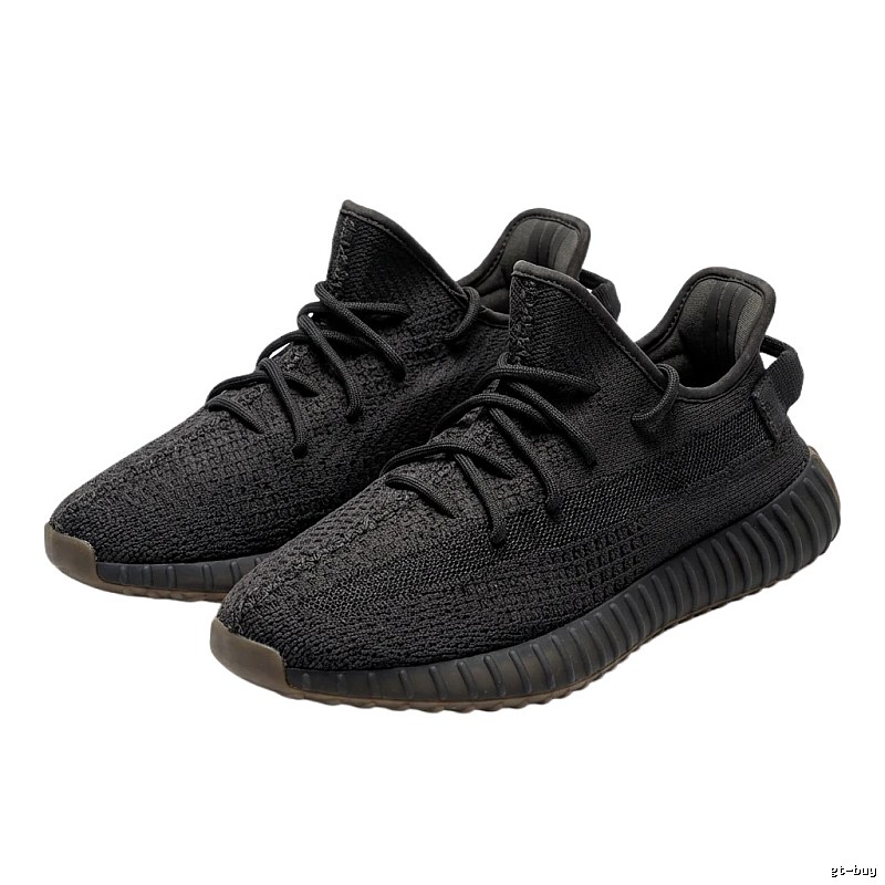 Simple-style black Yeezy 350 shoes