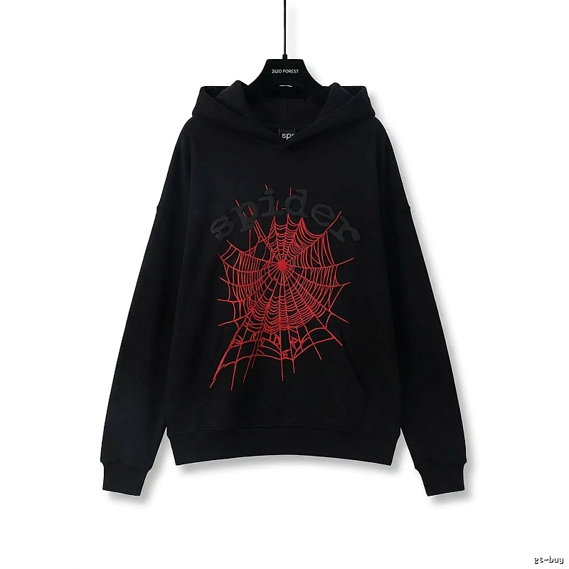 Sp5der cobweb - style black sweatshirt