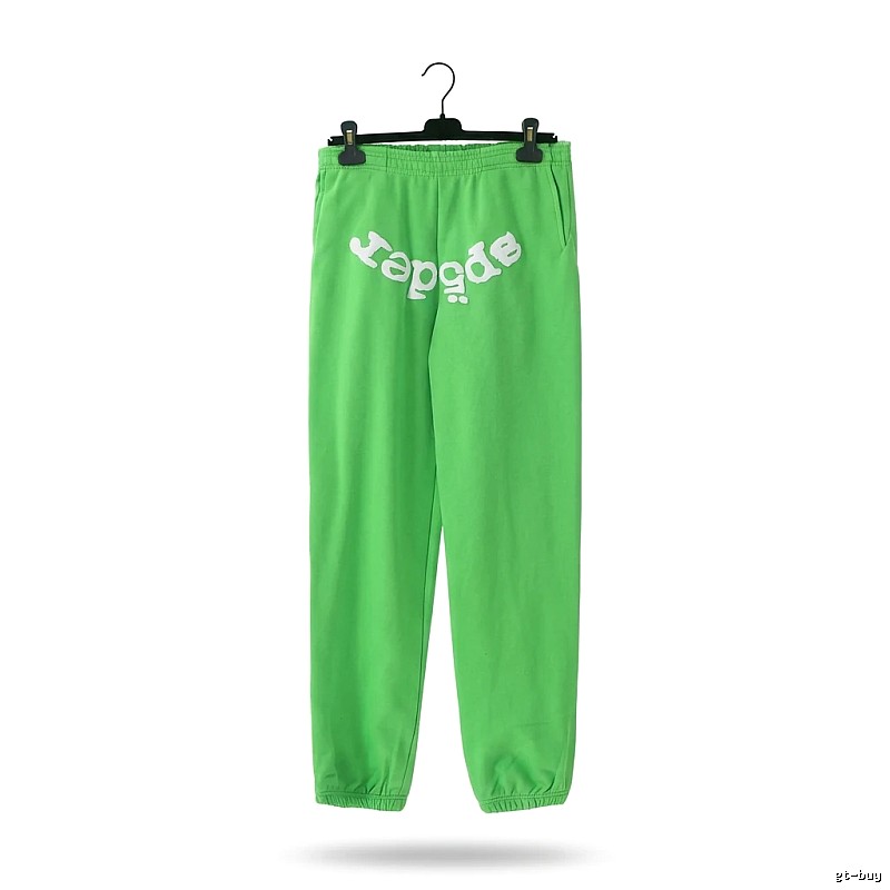 Sp5der Fluorescent Green Trendy Pants
