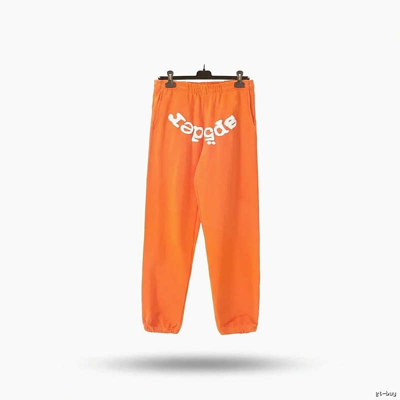 Sp5der Orange Trendy and Cool Casual Pants