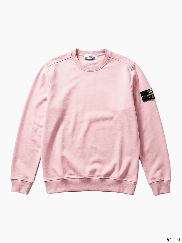 Stone Island Basic Style Simple Wind Pink Sweatshirt