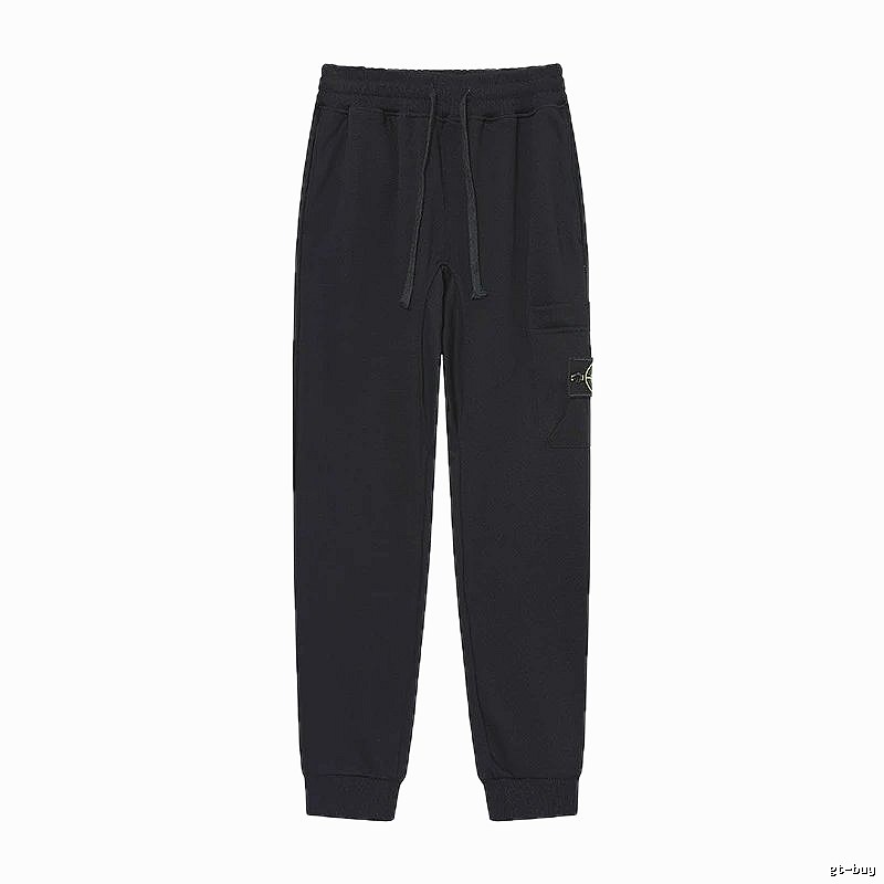 Stone Island Compass Series Street Style Black Sweatpants