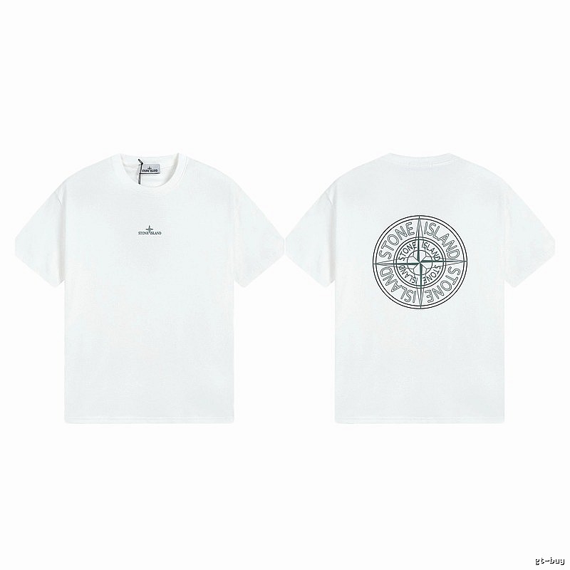 Stone Island Compass Series Street Style White T-Shirt