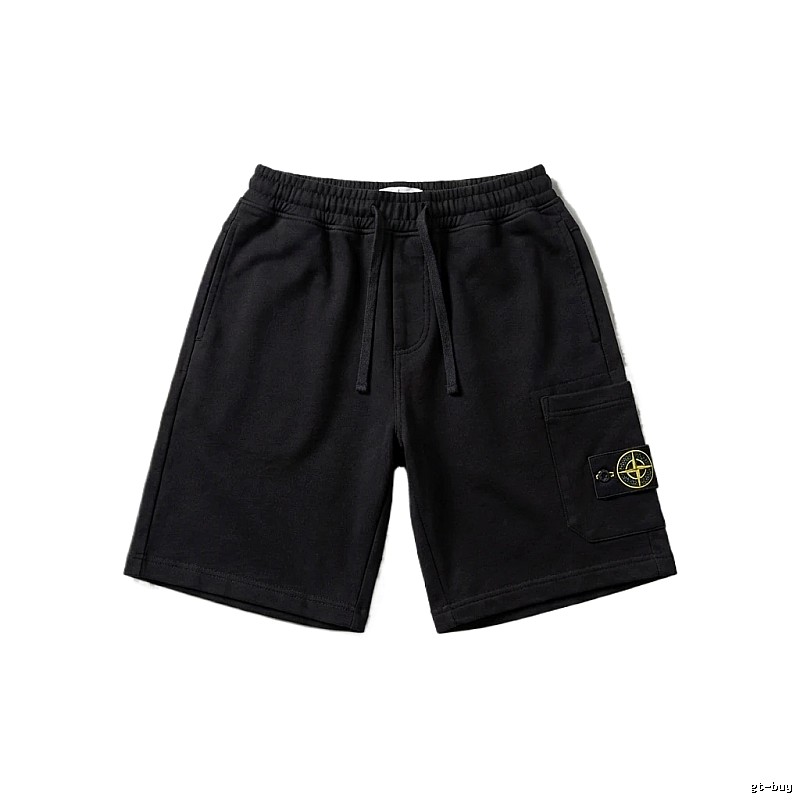 Stone Island functional style black shorts