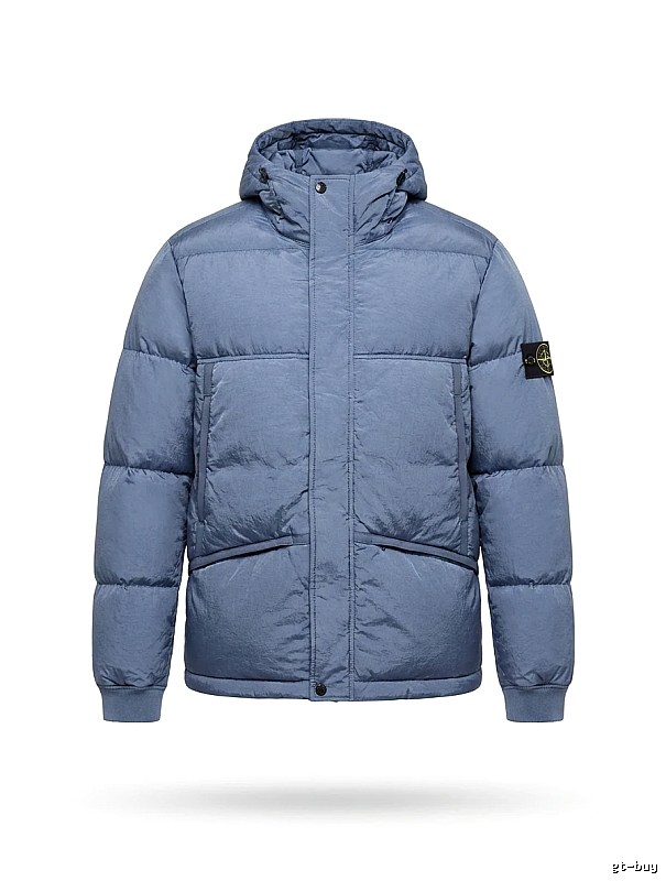 Stone Island series trendy brand light blue down jacket