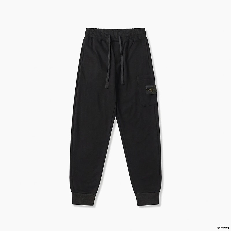 Stone Island workwear-style black sweatpants