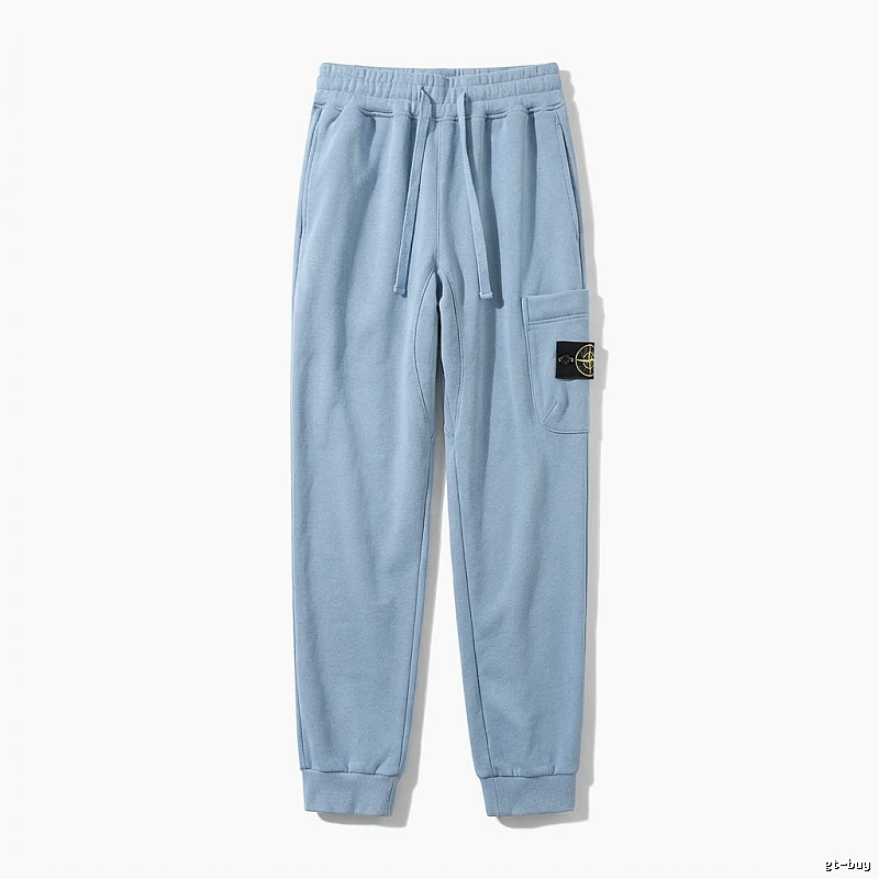 Stone Island Workwear Style Light Blue Sweatpants
