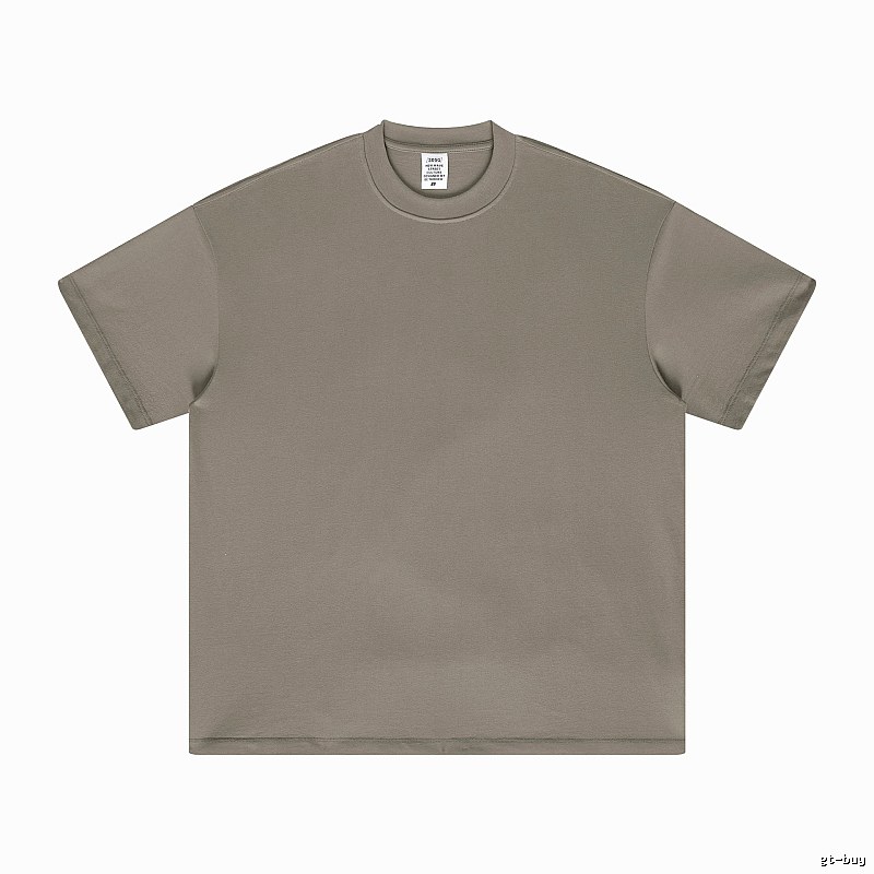 Streetwear Plain white T-shirt Minimal White Short with Logo Accent