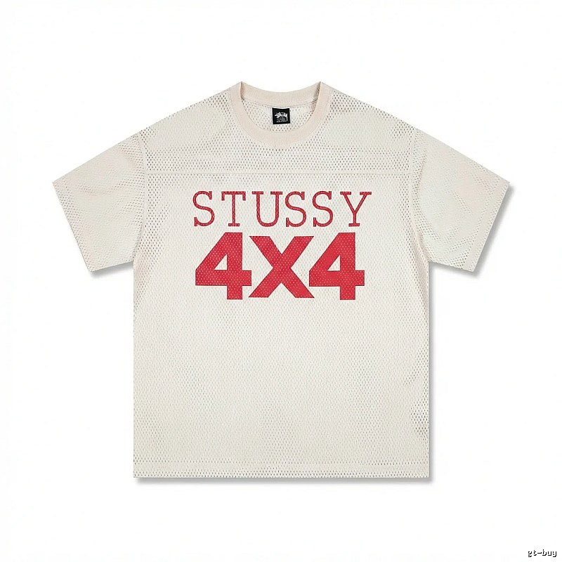 Stussy 4X4 Retro Style White T-shirt