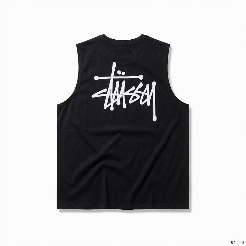 Stussy basic simple black vest