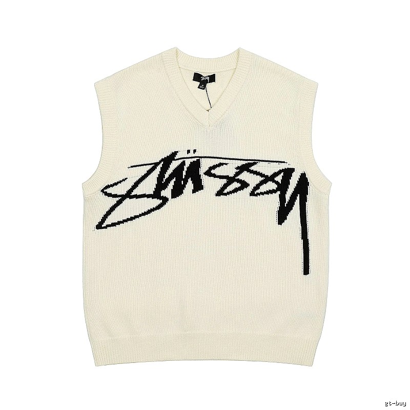 Stussy Beige Swirl Graphic SweatShirt Resort Wear