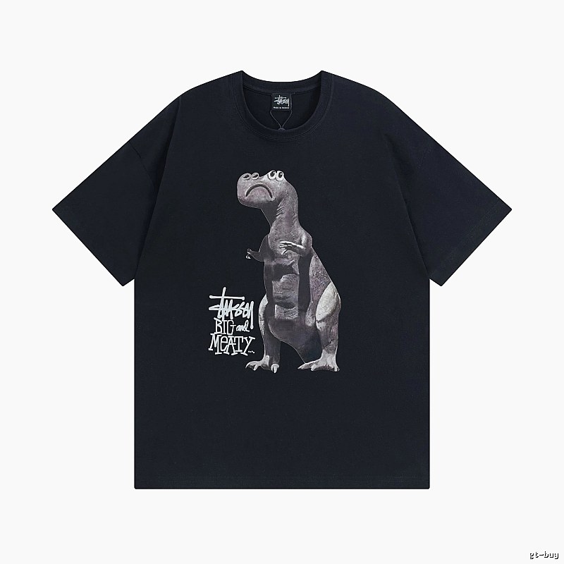 Stussy Black Spider Graphic T-Shirt Visual Accent Logo