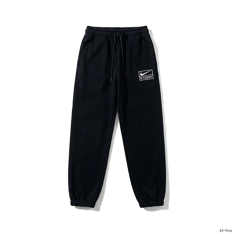 Stussy Co-branded Casual Black Sweatpants