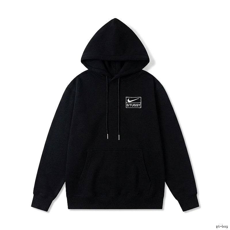 Stussy co-branded simple style black sweatshirt