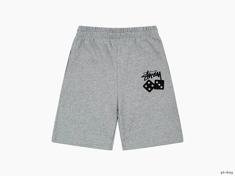 Stussy Dice Trendy Brand Grey Shorts