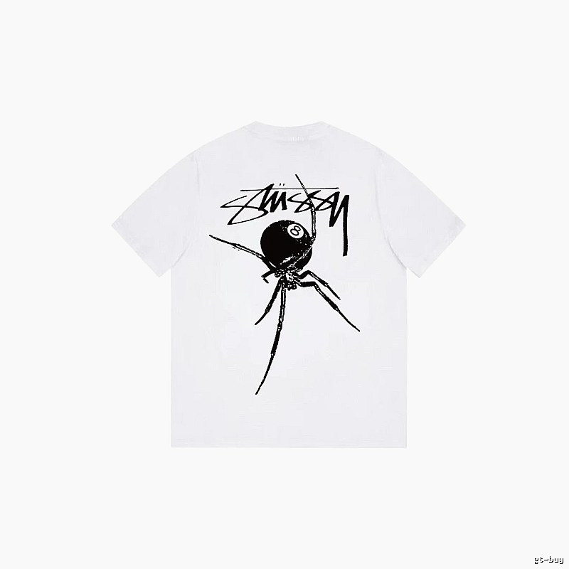 Stussy Easy Match Graphic T-shirt Black White Stussy for Everyday Use
