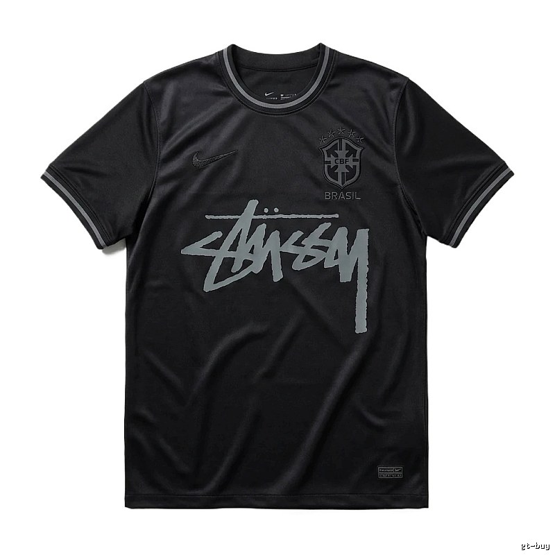 Stussy graffiti-style black T-shirt