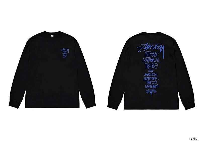 Stussy International Tribal Style Black Long-sleeve