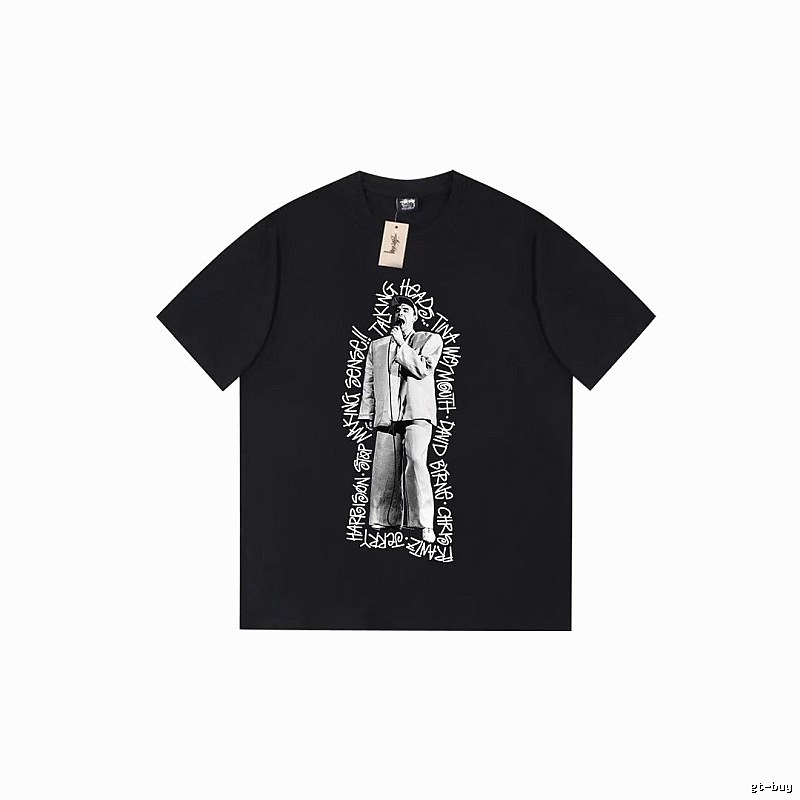 Stussy Lightweight Graphic T-shirt Black White Stussy for Trend Styling