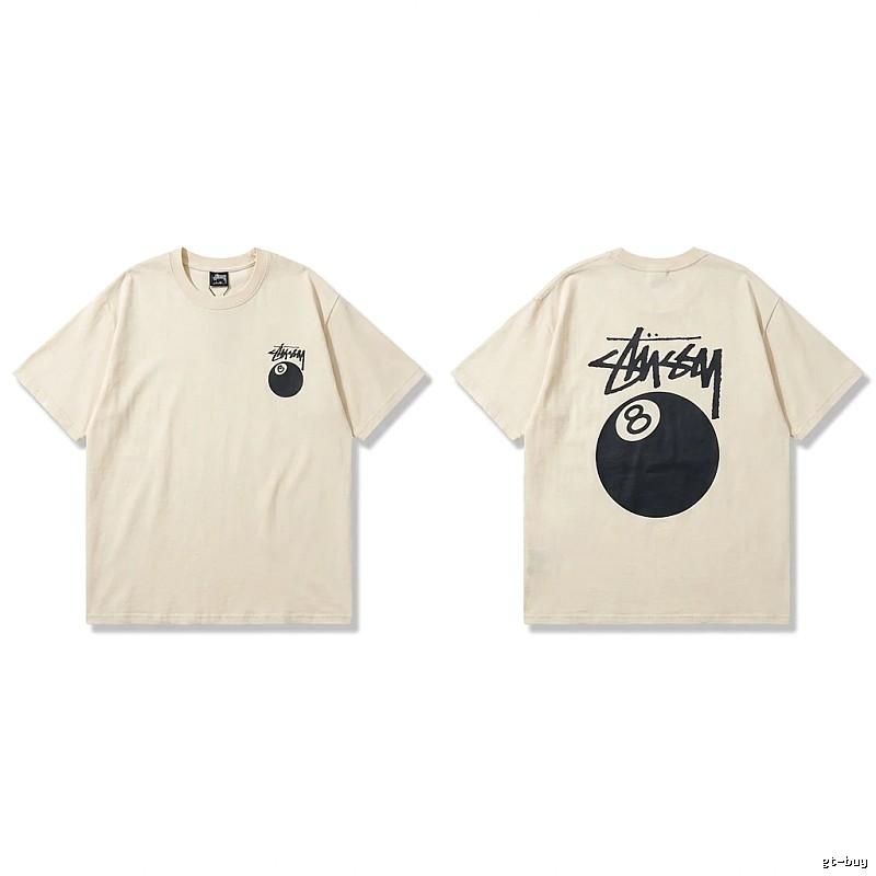 Stussy No.8 Ball Series Retro-Style T-Shirt