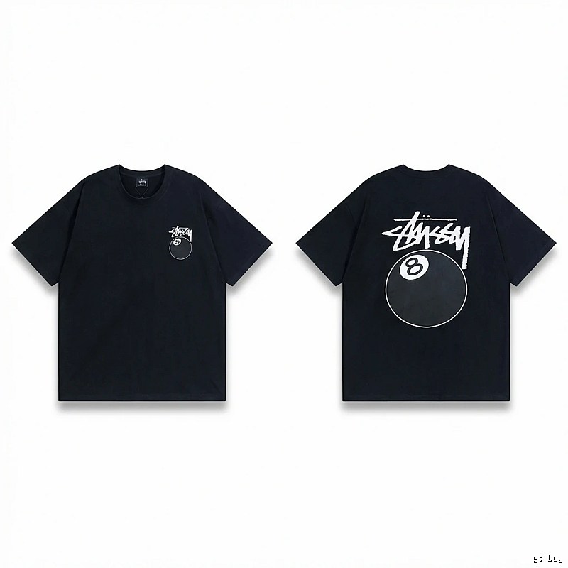 Stussy No.8 Ball Style Black T-shirt