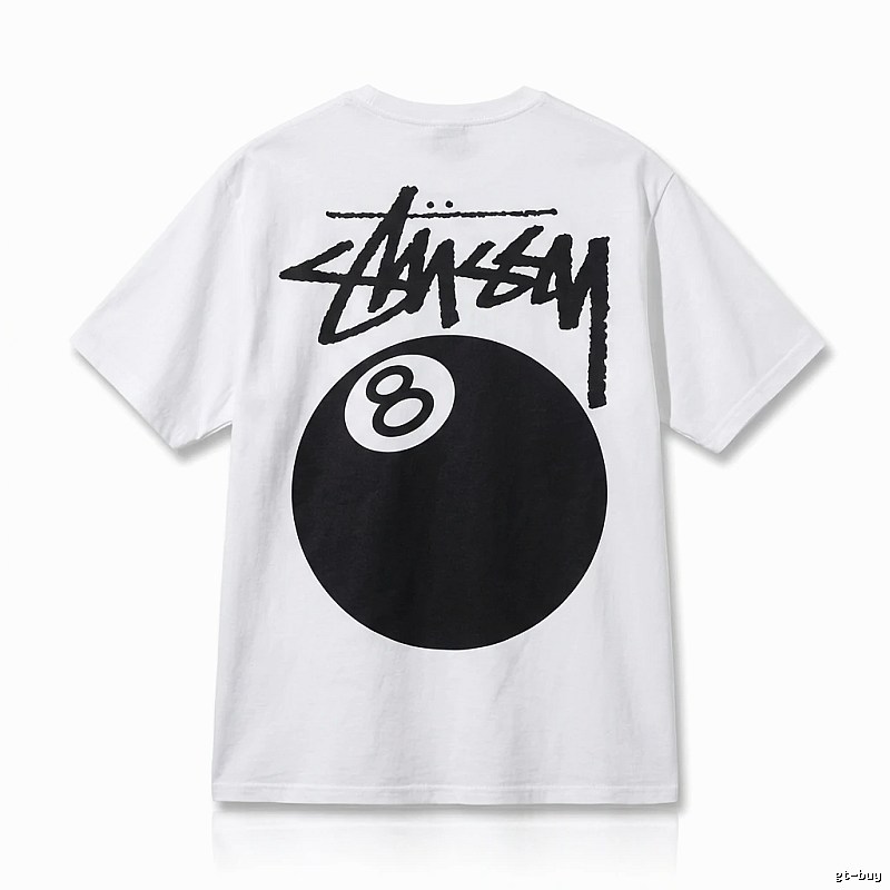 Stussy No.8 Ball White T-shirt