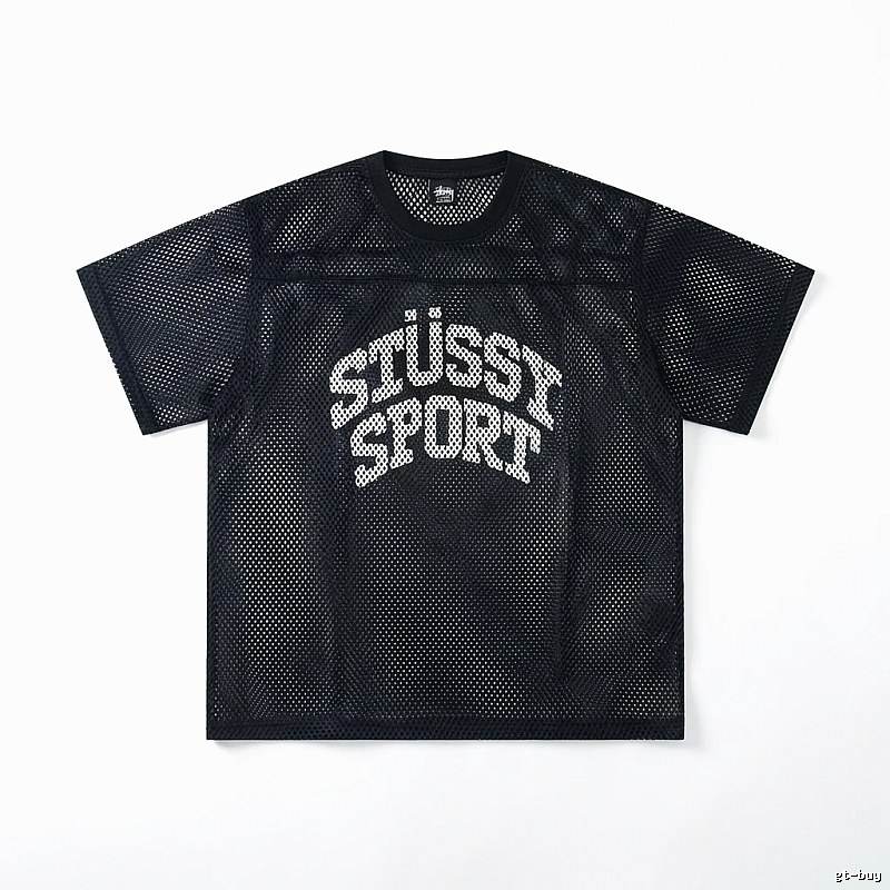 Stussy Sporty Black Mesh Shirt