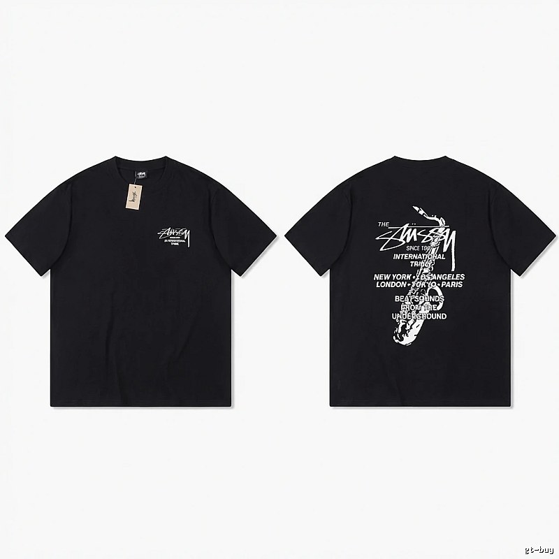 Stussy trendy and cool style black T-shirt
