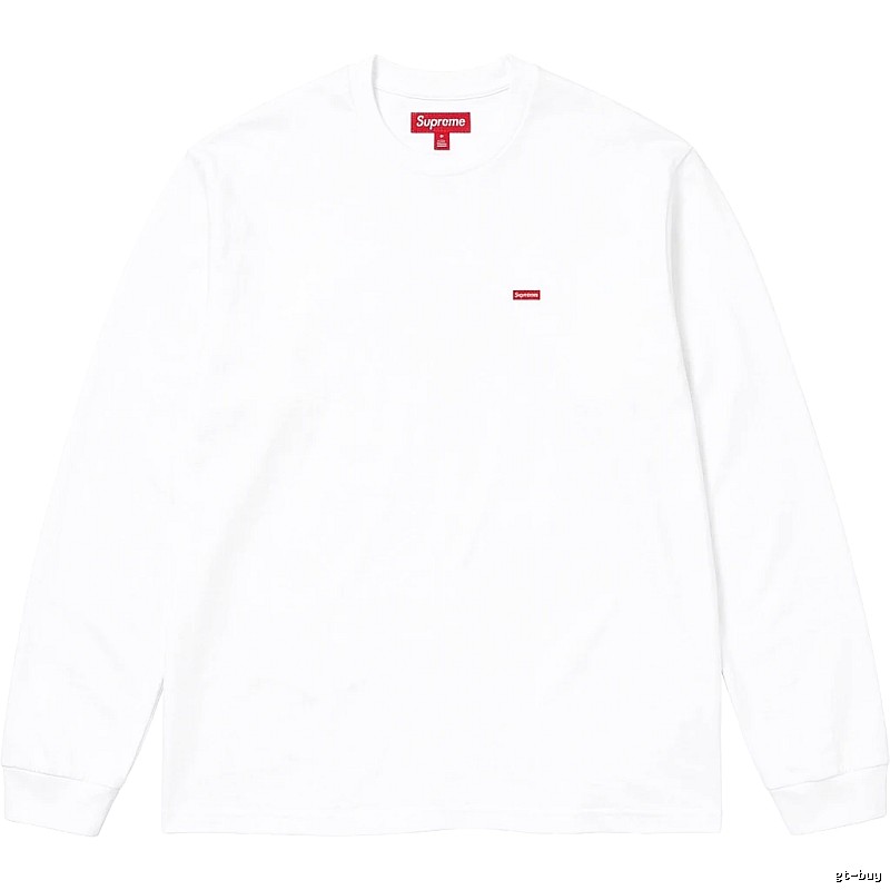 Supreme basic simple white long-sleeve