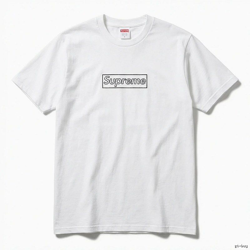 Supreme Basic Simple White T-shirt