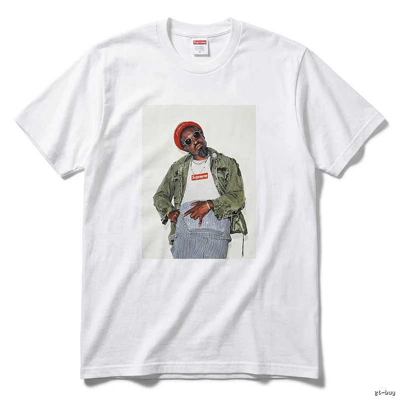 Supreme character print style white T-shirt
