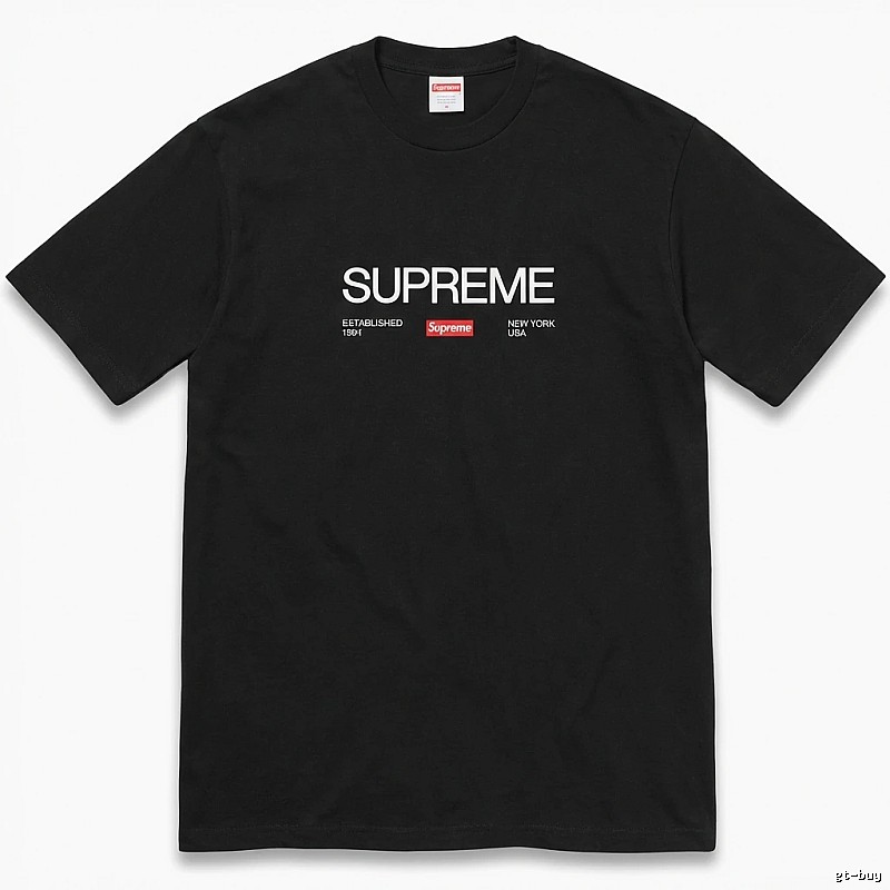 Supreme classic black T-shirt