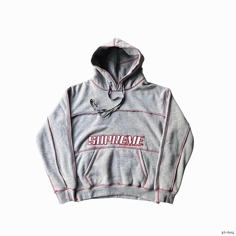 Supreme classic grey hoodie