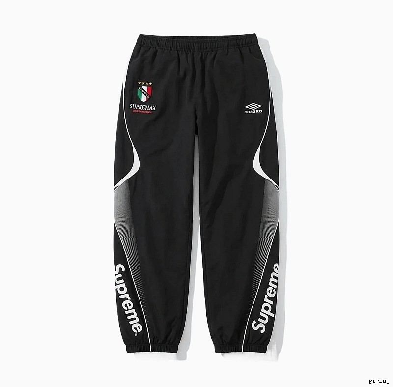 Supreme co-branded sporty black pants