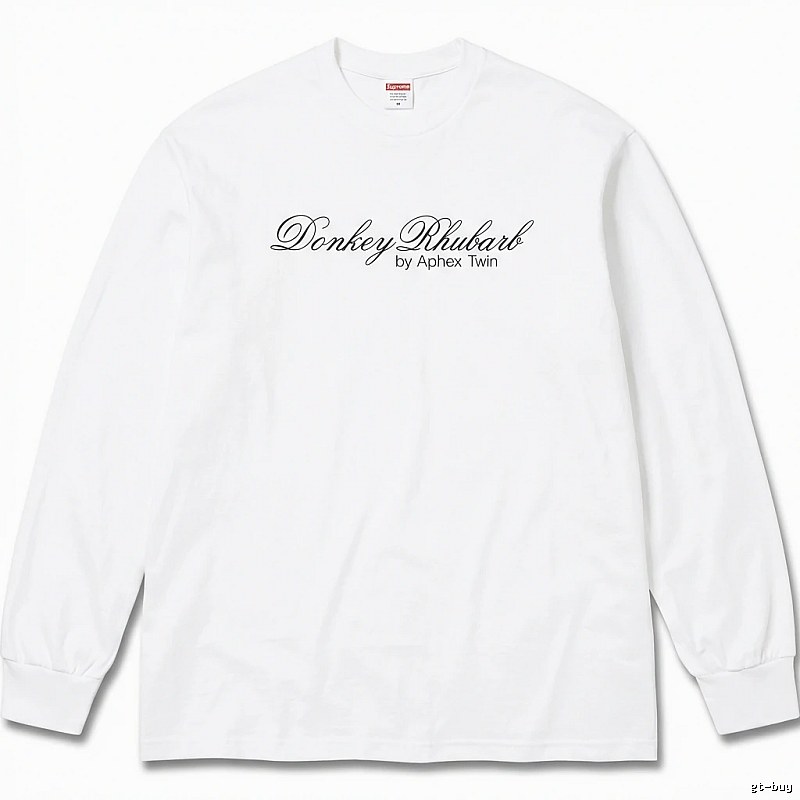 Supreme letter style white long-sleeve