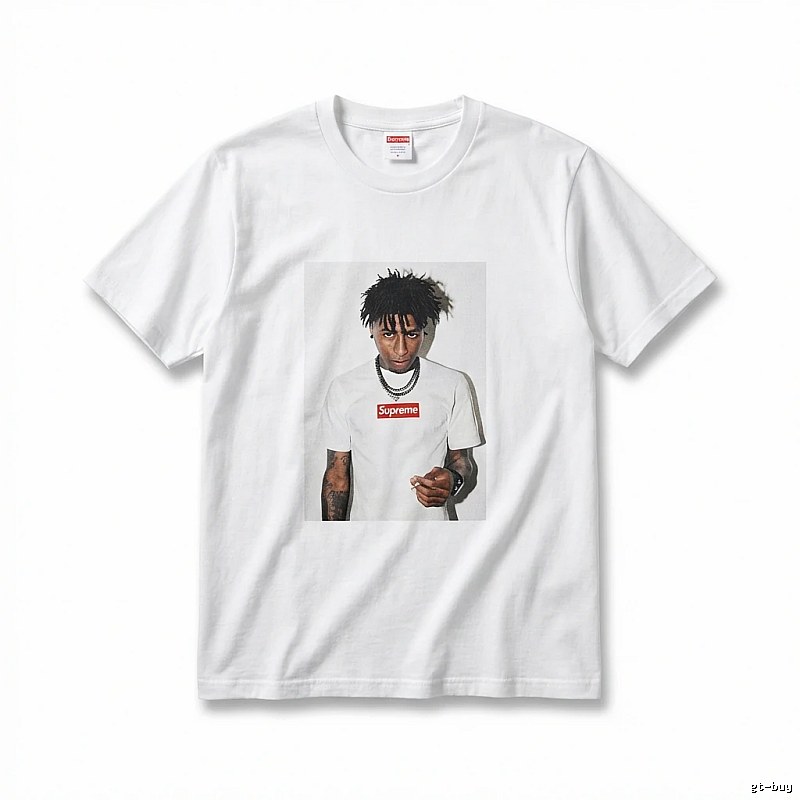 Supreme Portrait Print Style White T-shirt