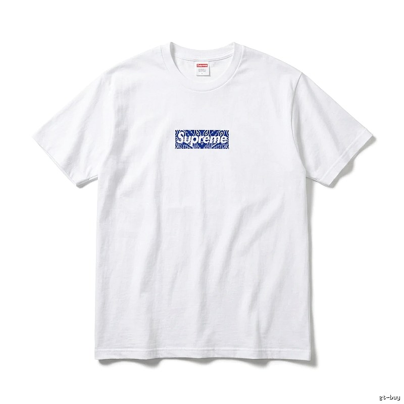 Supreme Print Simple White T-shirt