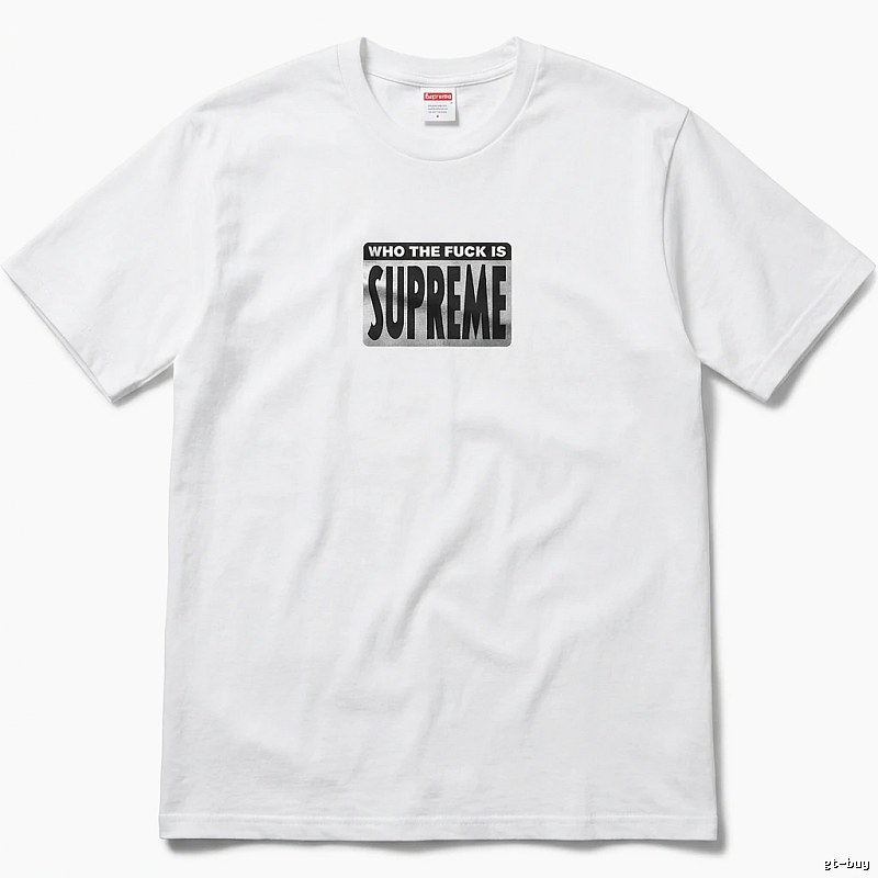 Supreme - printed trendy brand white T - shirt
