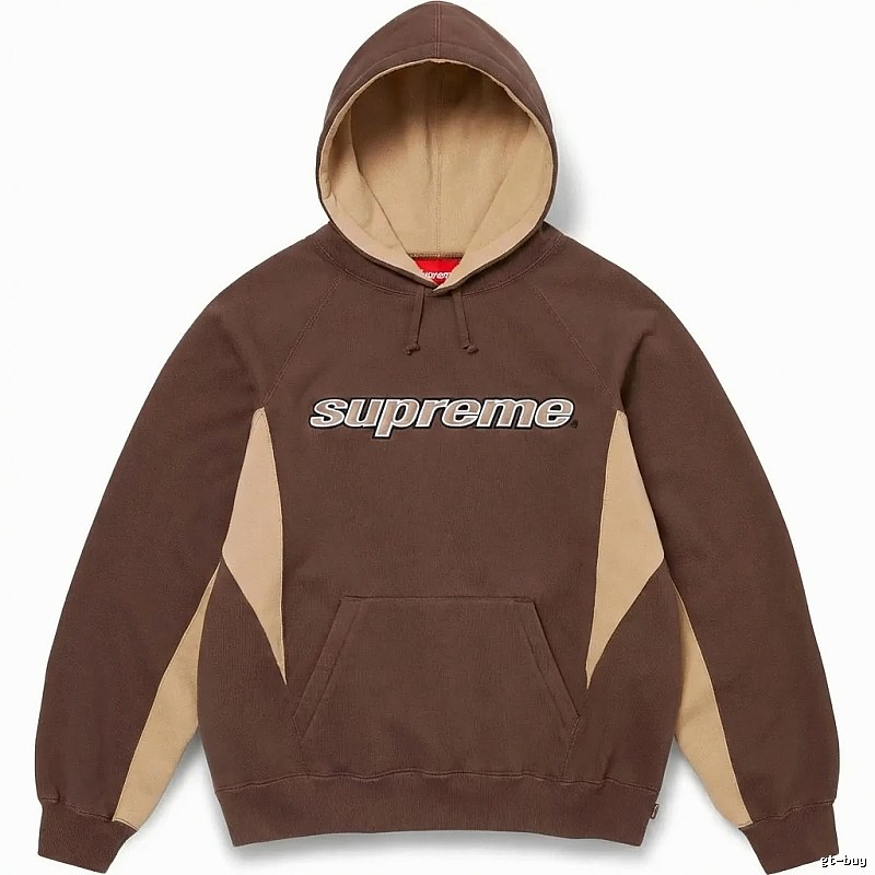 Supreme retro-style brown hoodie